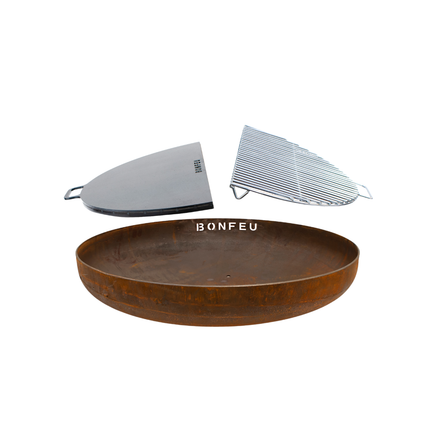 Package deal BonFeu fire bowl 60 + BonPlancha 1/2 60 + BonGrill 1/2 60