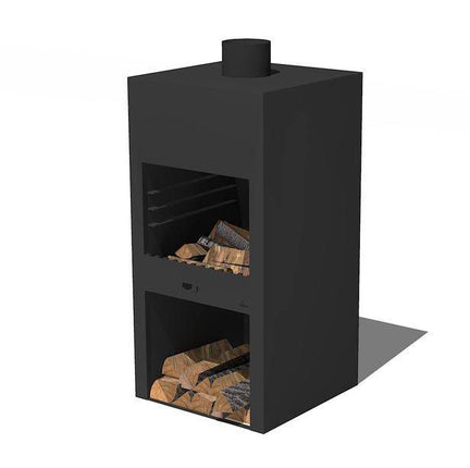 FORNO Fireplace Stig Black