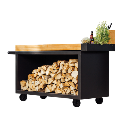 OFYR Mise en Place Table Black 135 Pro-Teak Wood