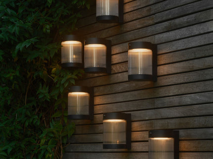 Nordlux solar wall light Coupar LED black