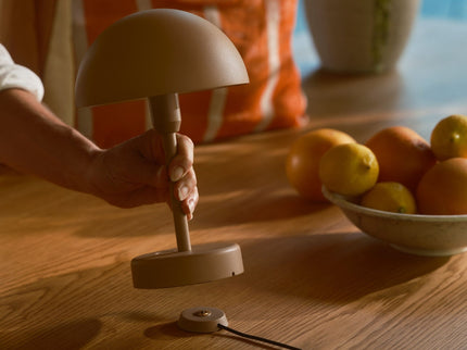 Nordlux rechargeable table lamp Ellen To Go LED brown