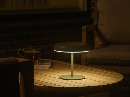 Nordlux solar table lamp Elmer LED olive green