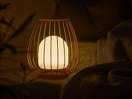 Nordlux rechargeable garden lantern Jim LED orange