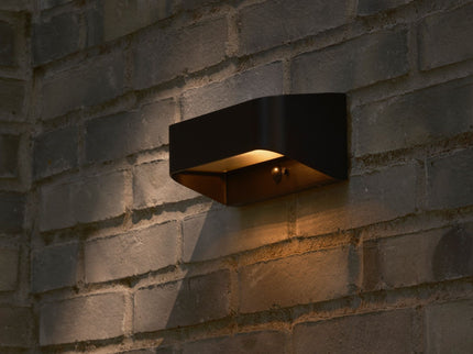 Nordlux solar wall light Marcellio LED black