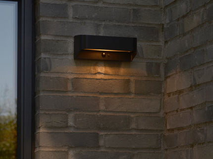 Nordlux solar wall light Marcellio LED black