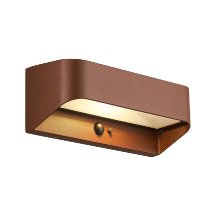 Nordlux solar wall light Marcellio LED brown