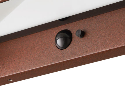 Nordlux solar wall light Marcellio LED brown