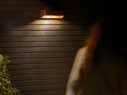 Nordlux solar wall light Marcellio LED brown