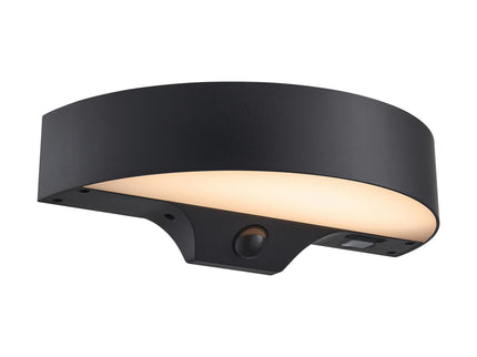 Nordlux solar wall light Monay Round black