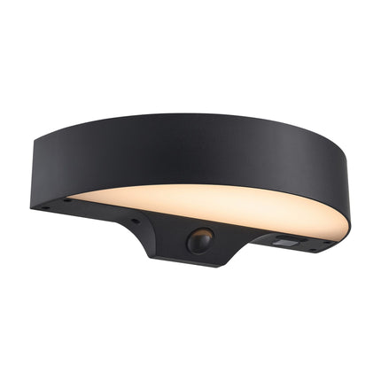 Nordlux solar wall light Monay Round black
