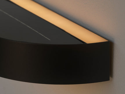 Nordlux solar wall light Monay Round black