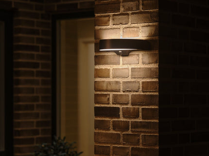 Nordlux solar wall light Monay Round black