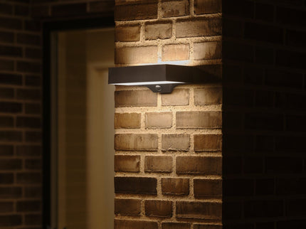 Nordlux solar wall light Monay Square black