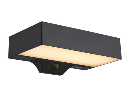 Nordlux solar wall light Monay Square black