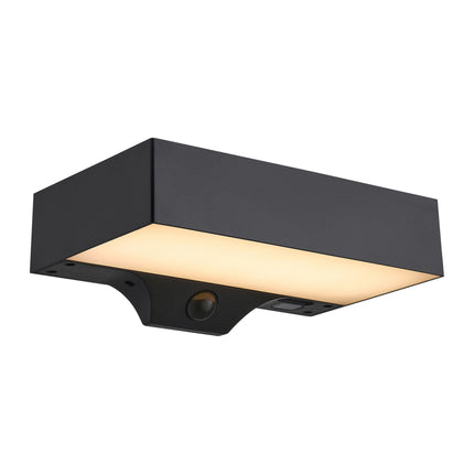 Nordlux solar wall light Monay Square black