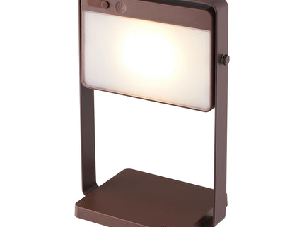 Nordlux solar table lamp Saulio LED brown