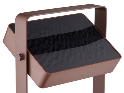 Nordlux solar table lamp Saulio LED brown