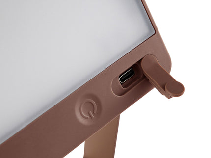 Nordlux solar table lamp Saulio LED brown