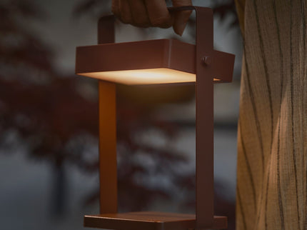 Nordlux solar table lamp Saulio LED brown