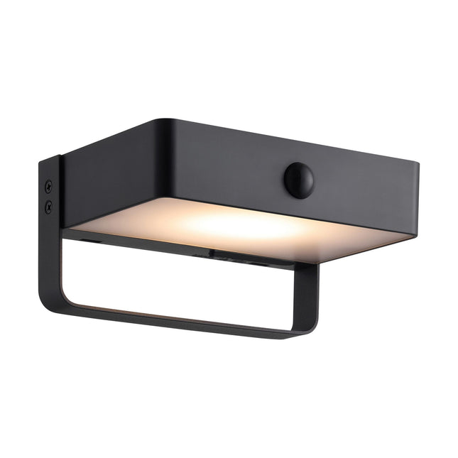 Nordlux solar wall light Saulio LED black