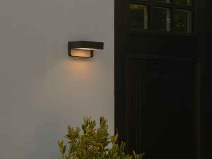 Nordlux solar wall light Saulio LED black