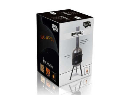 BonFeu BonSolo Black Fireplace