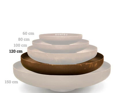 BonFeu vuurschaal BonBowl 120 cm Cortenstaal