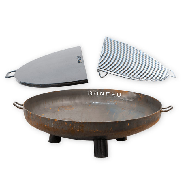 Pakketdeal BonFeu BonBowl Plus 100 + BonPlancha 1/2 100 + BonGrill 1/2 100
