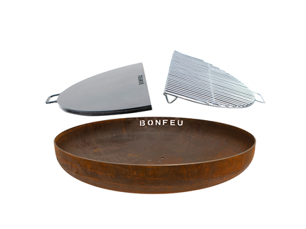 Package deal BonFeu fire bowl 60 + BonPlancha 1/2 60 + BonGrill 1/2 60