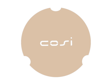 Cosi cover plate for glass set round L