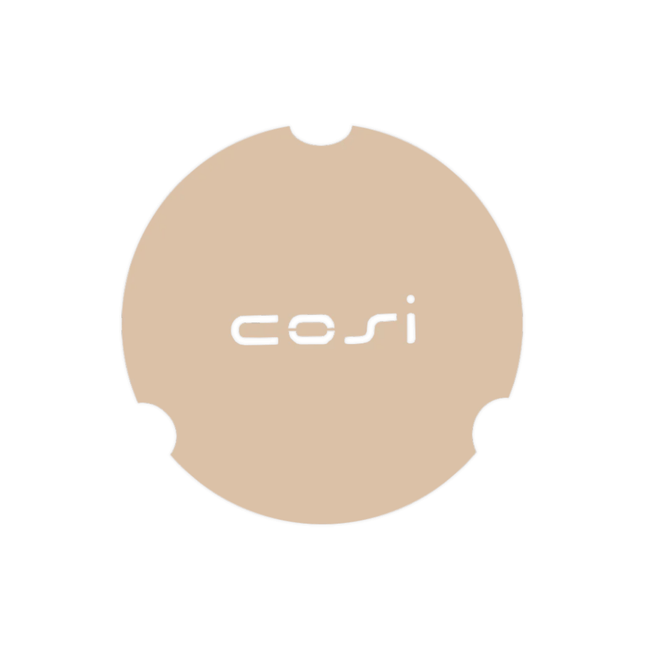 Cosi cover plate for glass set round L
