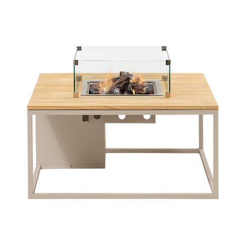 Cosi Firetable Cosiloft 100 Sandy Beige / Teak