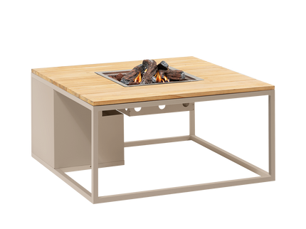 Cosi Firetable Cosiloft 100 Sandy Beige / Teak