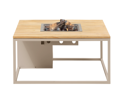 Cosi Firetable Cosiloft 100 Sandy Beige / Teak