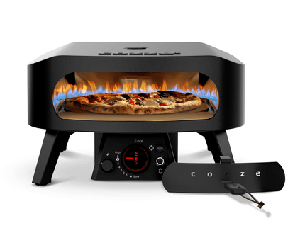 Cozze Classic ROTATE Black 13" pizza oven on gas