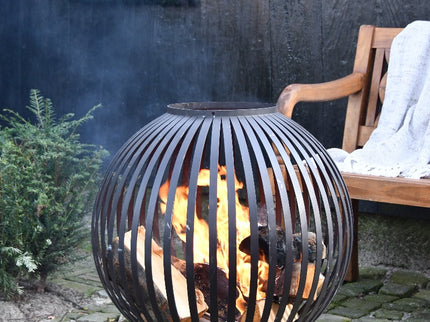 Esschert Fireball Laser Cut Stripes Black Ø59