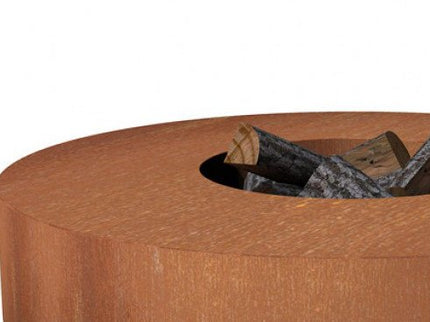 Burni vuurtafel cortenstaal rond 125