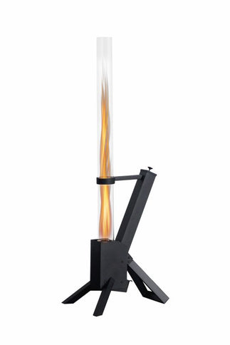 Green Flame Lounge Pellet Heater Black