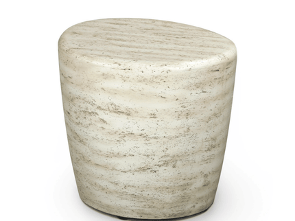 Happy Cocooning side table Organic travertine