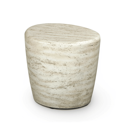 Happy Cocooning side table Organic travertine