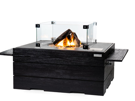 Happy Cocooning Side Table Teak Black