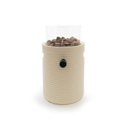 Happy Cocooning table burner Lumi Groove oyster beige