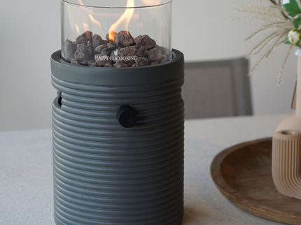 Happy Cocooning table burner Lumi Groove smokey anthracite