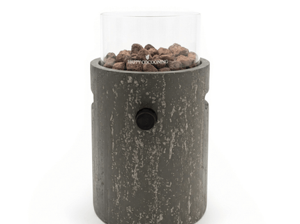 Happy Cocooning table burner Lumi Stone oscuro travertine