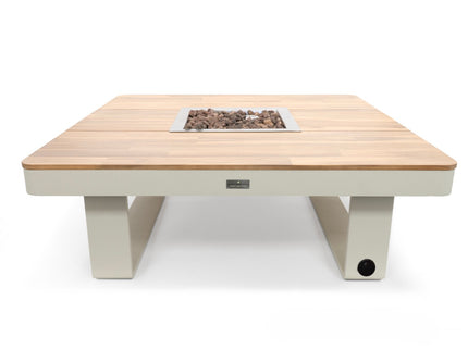 Happy Cocooning fire pit table Horizon 95 oyster beige