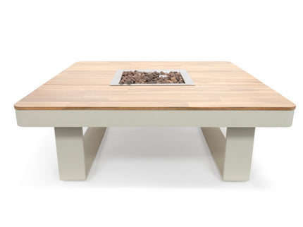 Happy Cocooning fire pit table Horizon 95 oyster beige