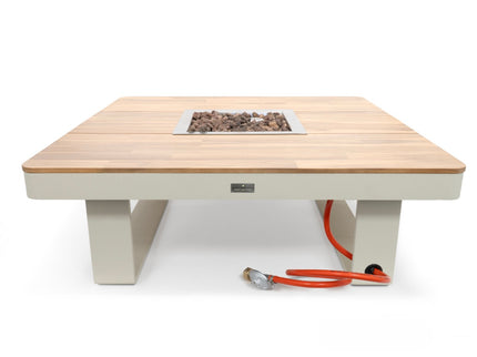 Happy Cocooning fire pit table Horizon 95 oyster beige