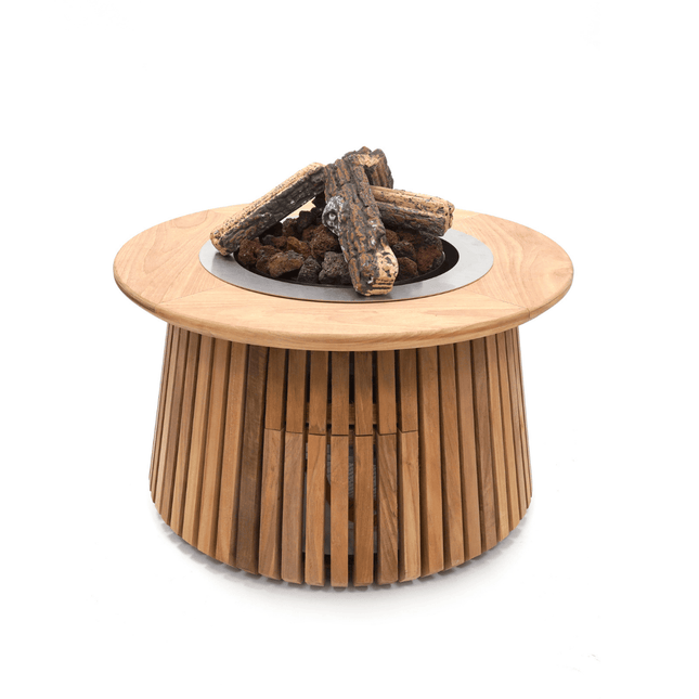 Happy Cocooning vuurtafel Lagune Round 60 teak