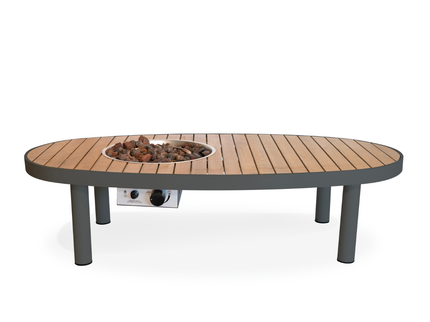 Happy Cocooning fire pit table Riviera 140 smokey anthracite