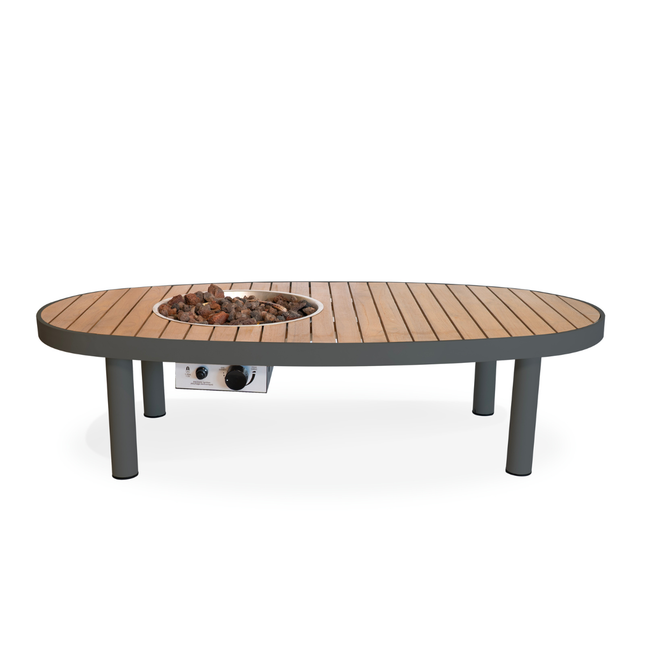 Happy Cocooning fire pit table Riviera 140 smokey anthracite